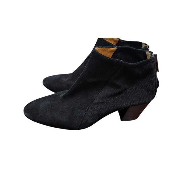 Aquatalia Farrow Black Perforated Suede Bootie Women's, Size 9.5 - Picture 7 of 16